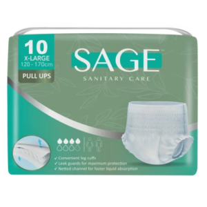 Sage X-Large Disposable Adult Pull Ups 10 Pack