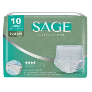 Sage Large Disposable Adult Pull Ups 10 Pack