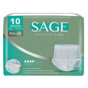 Sage Medium Disposable Adult Pull Ups 10 Pack